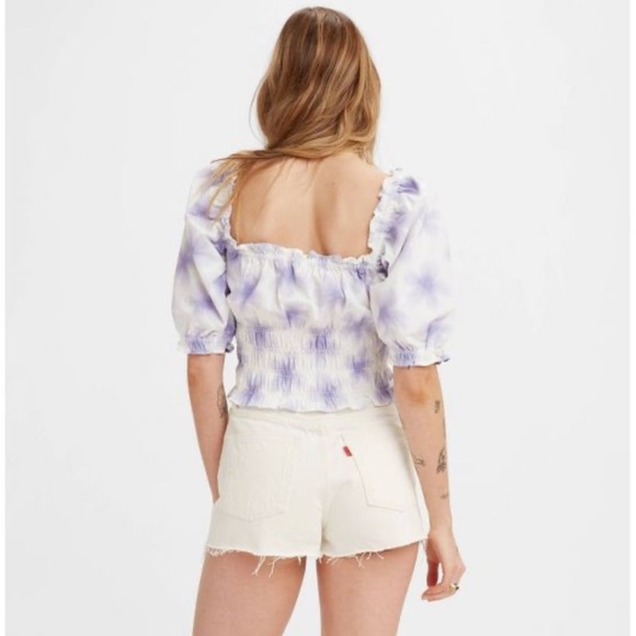 Levi’s Tilly Smocked Blouse Size Small NWT - Picture 2 of 4